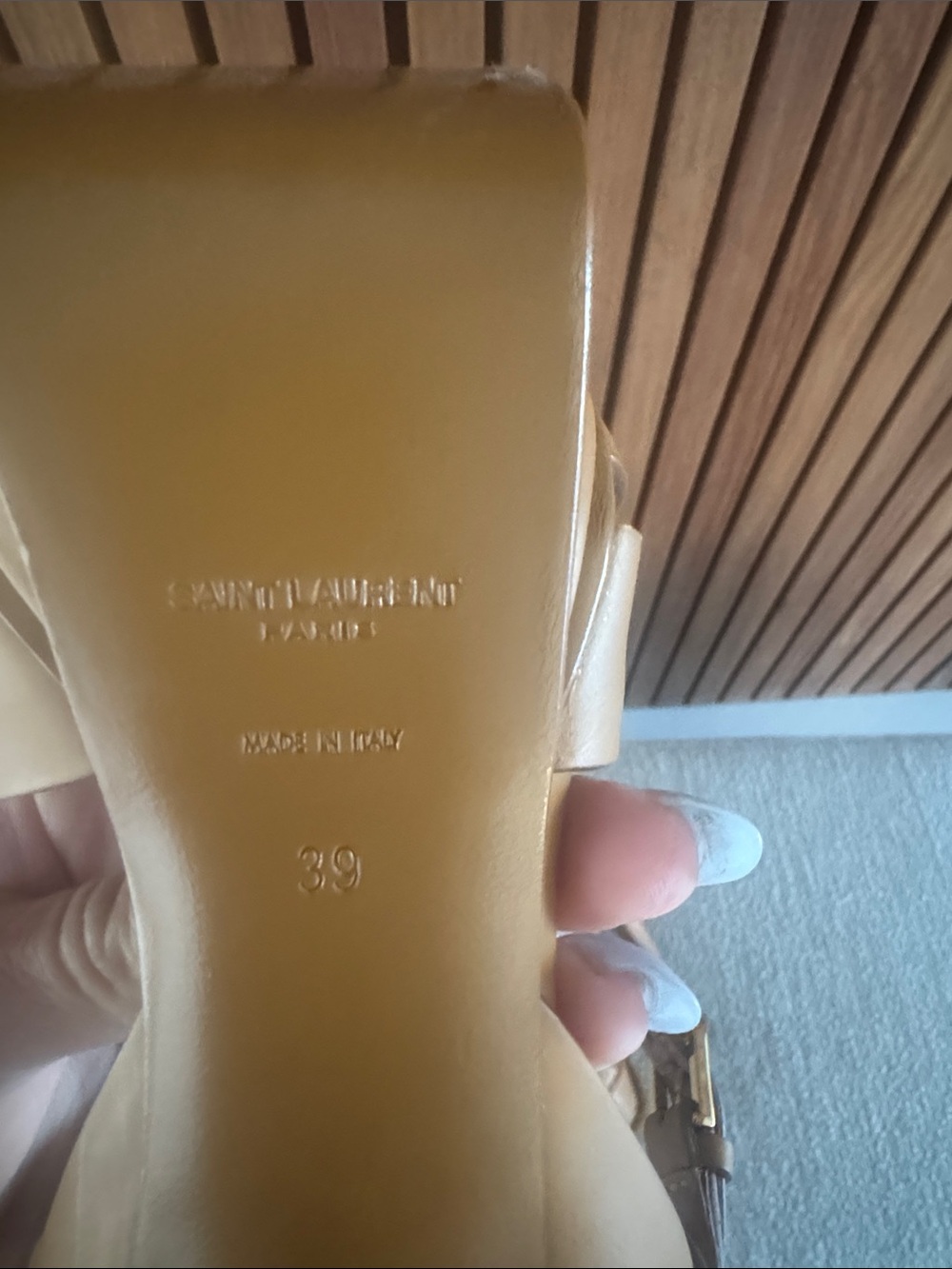 Yves Saint Laurent Tribute Leather Platform Sandals - Picture 5 of 10